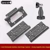 Magnetic Silent Black Wooden Bedroom Door Handle Lock