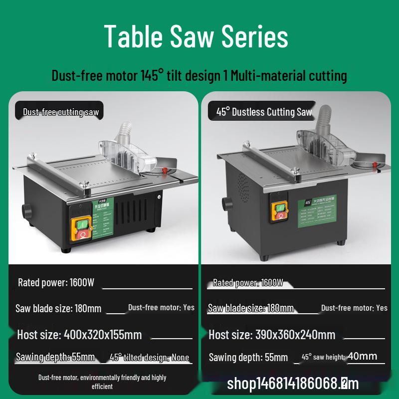 High-Power Mini Table Saw: Multi-Functional Woodworking and Home Renovation Tool