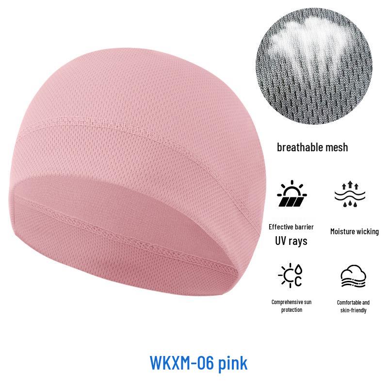 Sommer Mesh Sonnenschutz Radfahren Skull Cap - Atmungsaktiv Hochelastisch Eis Seide Sport Liner