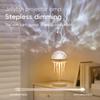 Jellyfish Projection Night Light With Remote Adjustable Jellyfish Shaped Table Beside Lamp Ocean Ambient Lighting For Bedroom