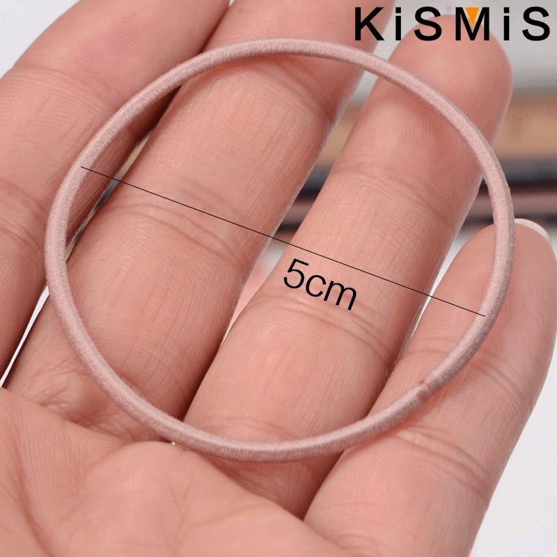 100 Stück Elastische Haargummis für Mädchen Hohe Dehnbarkeit Gummibänder Grundlegende Haarringe Kleiner Kreis Haarseile Haarschmuck