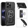 360° Rotatable Magnetic Phone Case for iPhone 16 15 14 13 12 11 Pro Max With Kickstand Shockproof Anti-Drop Cover for Magsafe