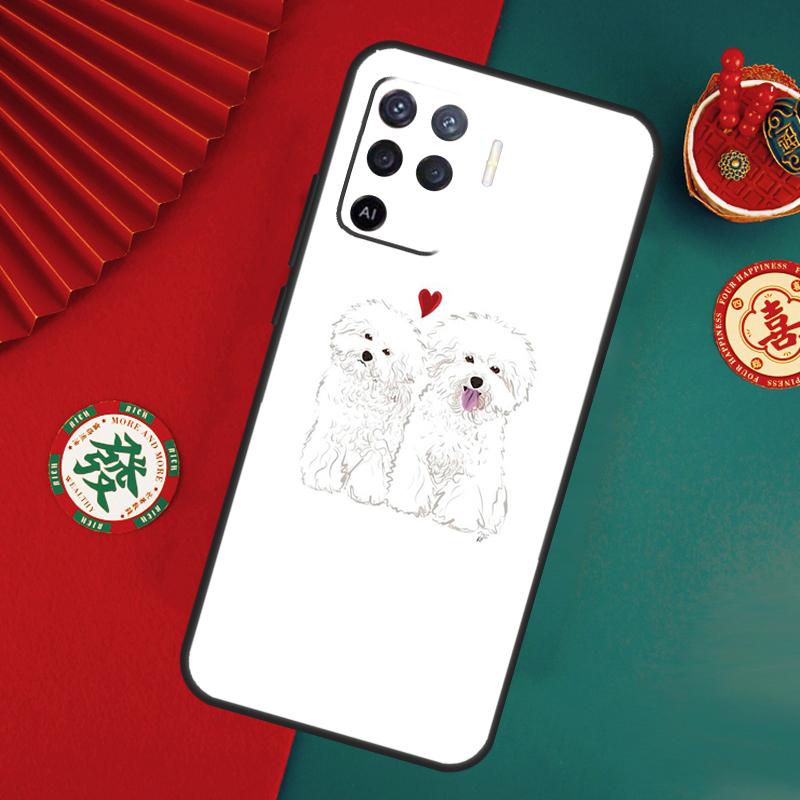Bichon Frise Dog Puppy Case For Oppo A78 A98 A58 A38 A18 A54 A74 A94 A80 A60 A40 A96 A76 A16 A15 A17 A57 A5 A6 Pro