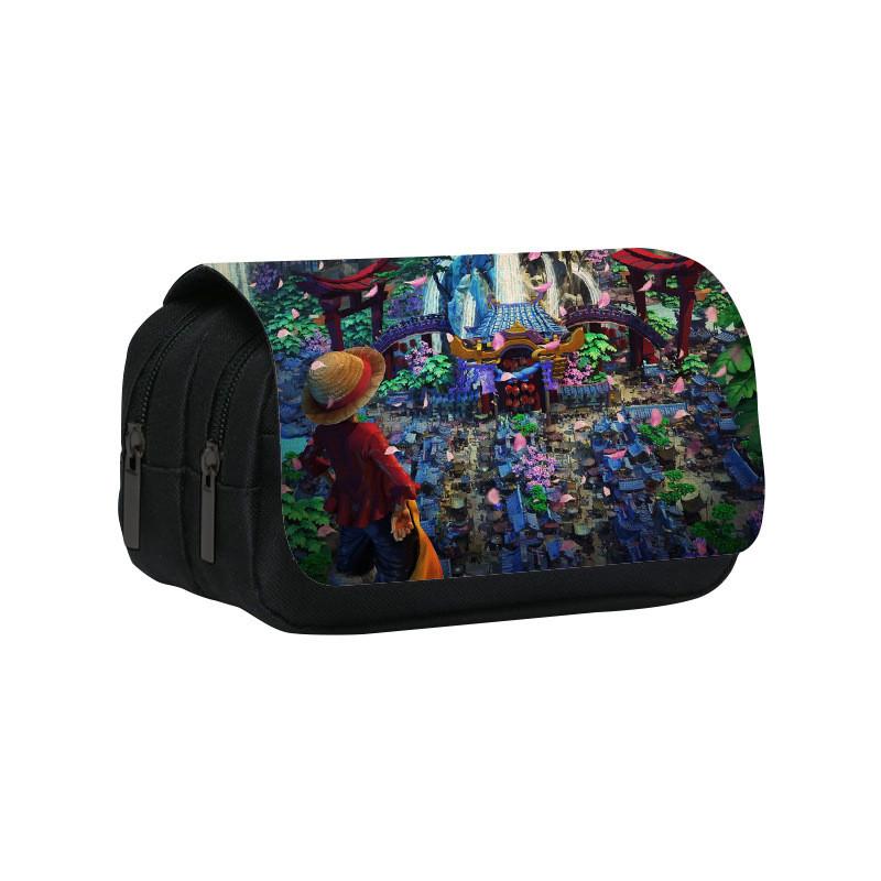 One Piece Student Double Layer Pen Case With Large Capacity For School Organization