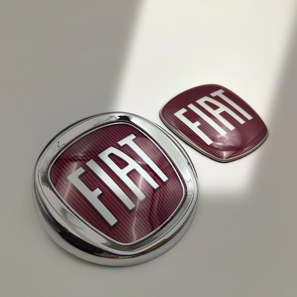 1 Stück 63mmX58mm Logo Fiat Auto Frontgrill Heckstoßstange Heckklappe Kofferraum Emblem Styling Zubehör für FIAT 85mm 8,5cm Emblem