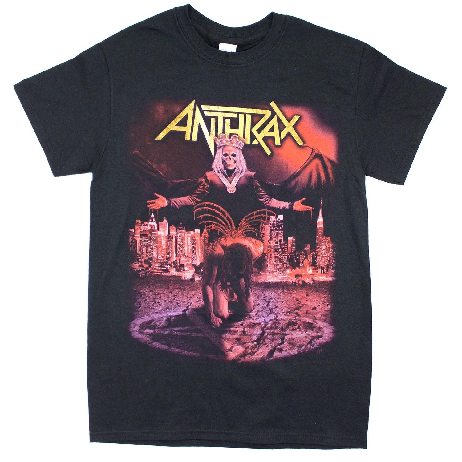 Men s Anthrax Bloody Wings N.A. 2016 Tour Tee T-shirt Small Black XL