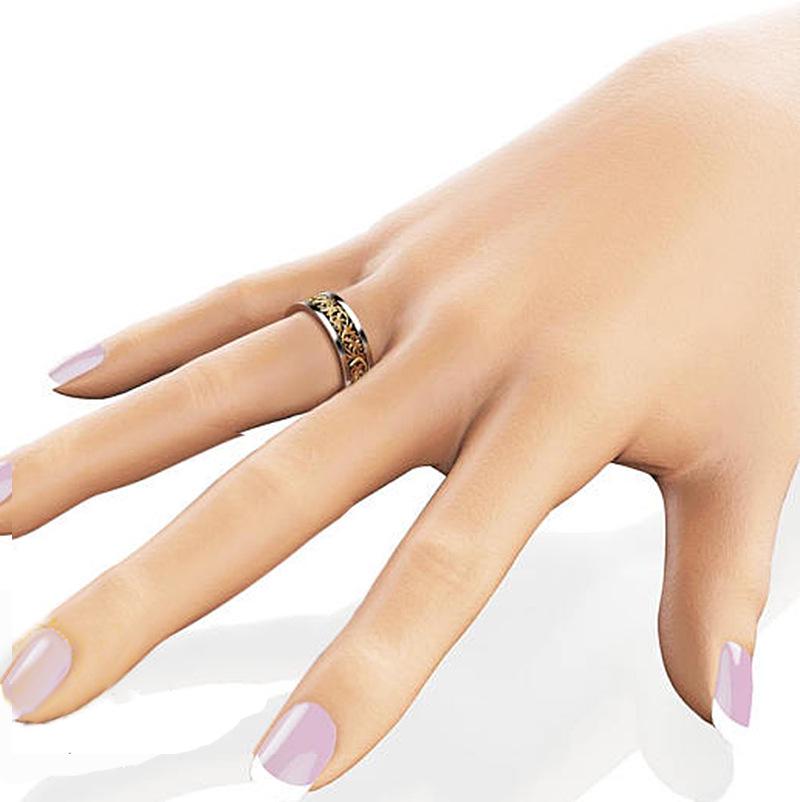 Openwork Ornaments with Double Color Color Plating Color Ring