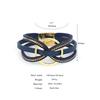 Cross Twist Leather Bracelet for Women Braided Bowknot Wrap Multilayer Jewelry Accessories
