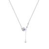 Shiny Planet Necklace For Women Girls Silver Color  Pendant Clavicle Chain Necklace  Trendy Party Jewelry Gift