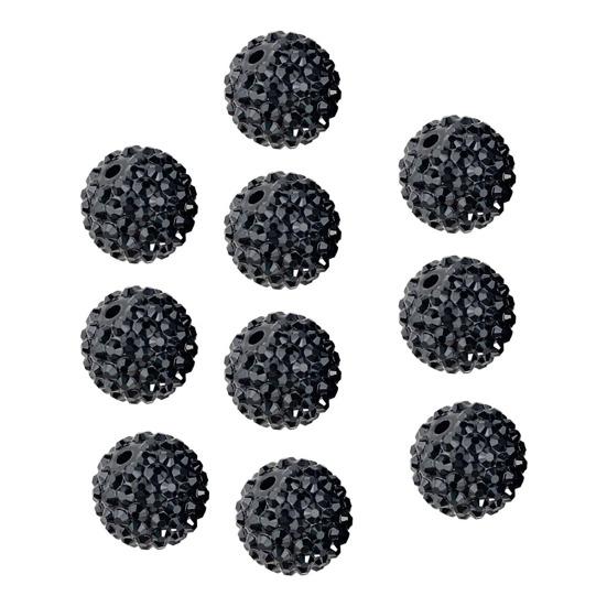 10 шт. 20 мм Бусины с большим отверстием Сверкающие Стразы Цветные Бусины для Украшений DIY Изготовление Украшений Ручки Брелоки Ожерелья