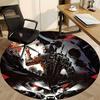 1PC Warrior Armor Office Round Rug, Non-slip, Soft and Durable Office Rug for Interior Decoration, Perfect for Office yy250915089