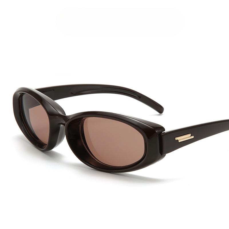 Retro Okulary przeciwsłoneczne w owalnej oprawce Damskie Hip-hop Y2K Okulary typu Kocie OkoRetro Okulary przeciwsłoneczne w owalnej oprawce Damskie Hip-hop Y2K Okulary typu Kocie Oko