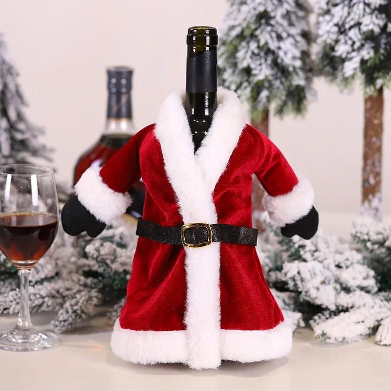 Christmas Wine Bottle Cover Merry Christmas Decorations For Home  Christmas Ornament Xmas Navidad Natal Gifts New