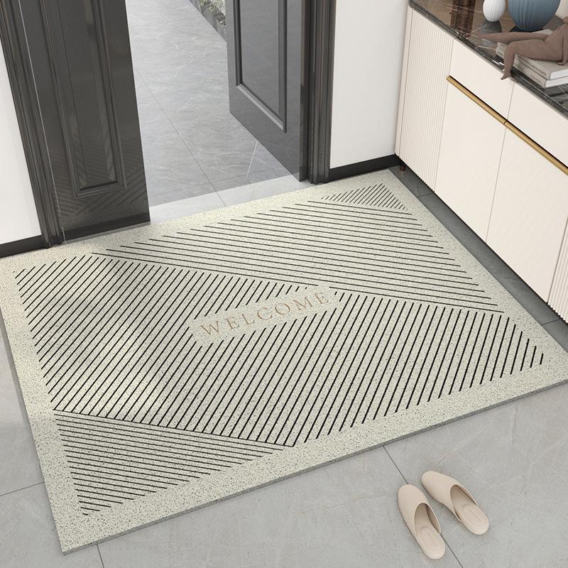 Nordic Non-Slip Coil Mat: Cuttable, Dirt-Resistant, Easy-Clean Bathroom & Decorative Door Mat 40*60cm