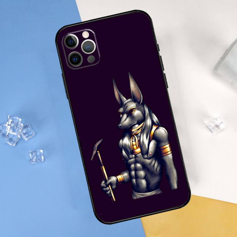 Anubis Ankh Egyptian God Phone Case For iPhone 16 Pro Max 13 12 Mini 11 14 15 Pro Max XR 16 15 Plus 16e Cover Shell