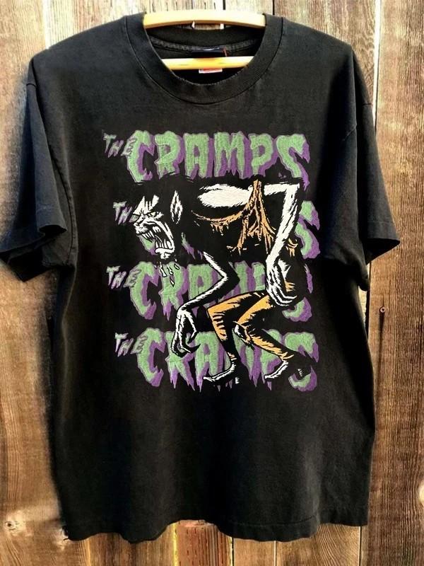 The Cramps Rocks band Basic Black Short Sleeve T shirt Vtg S-2345XL Unisex T-Shirt XXL