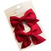 Soild Color Hair Bow Barrettes Bowknot Children Headwear New Children Hair Clips  Sweet Little Girl