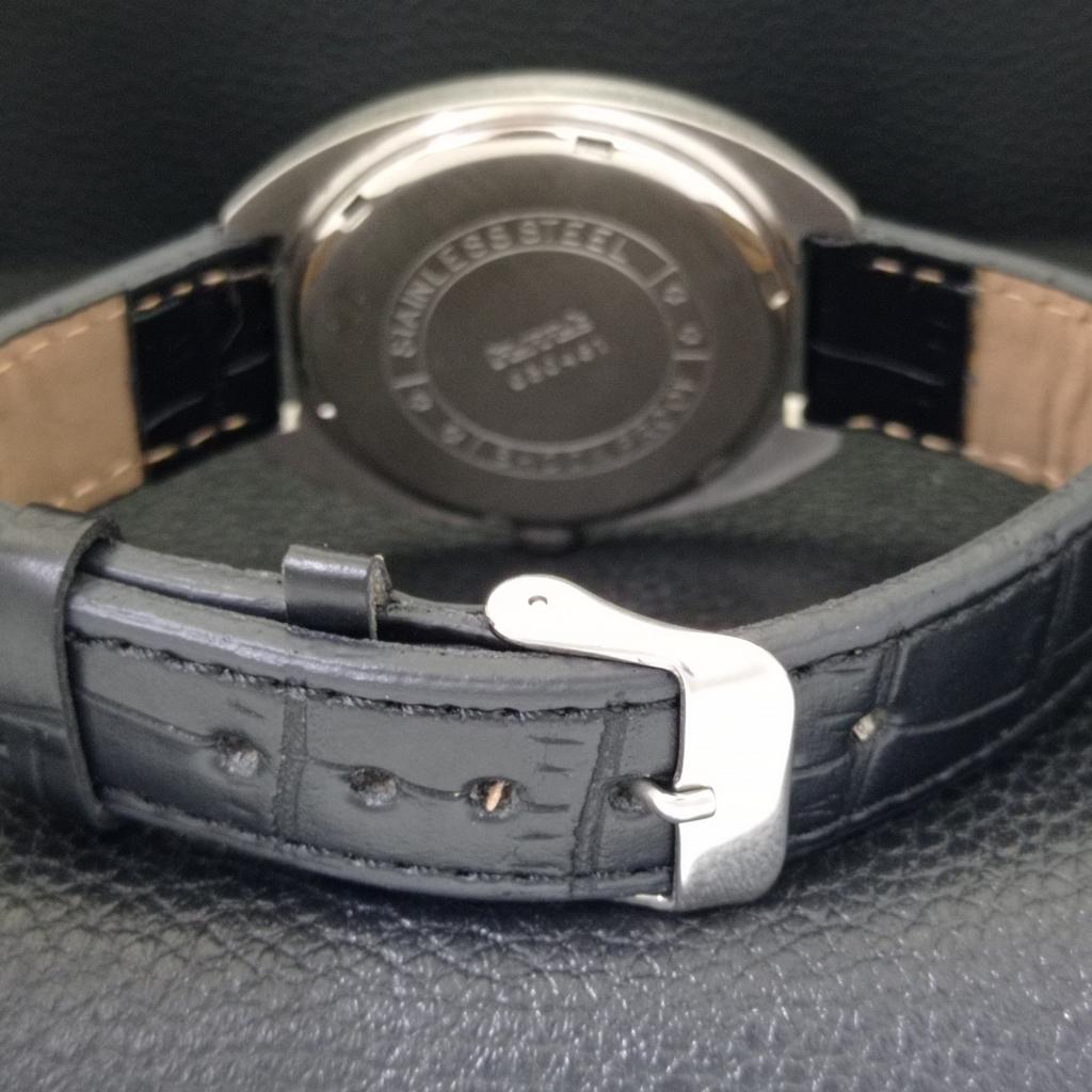 HMT Handaufzug Indische Herren Vintage Römische Ziffern Weißes Zifferblatt Uhr a702844-1