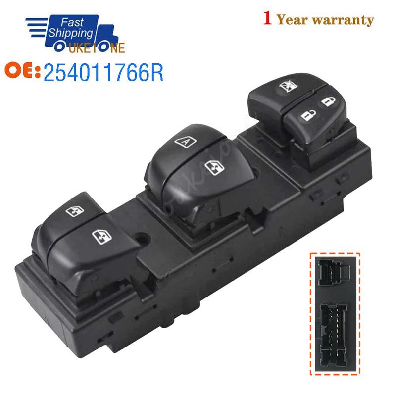 254011766R For Renault Kadjar 2015- Electric Power Window Switch Lifter Control Regulator Button Parts Car Accessories