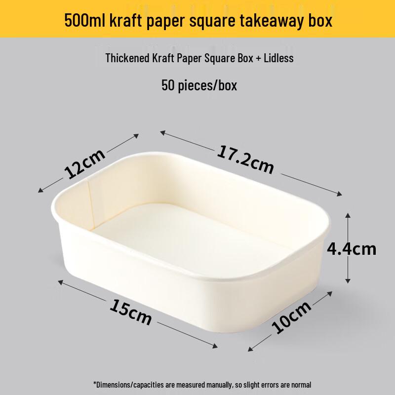Disposable Kraft Paper Salad Takeaway Box