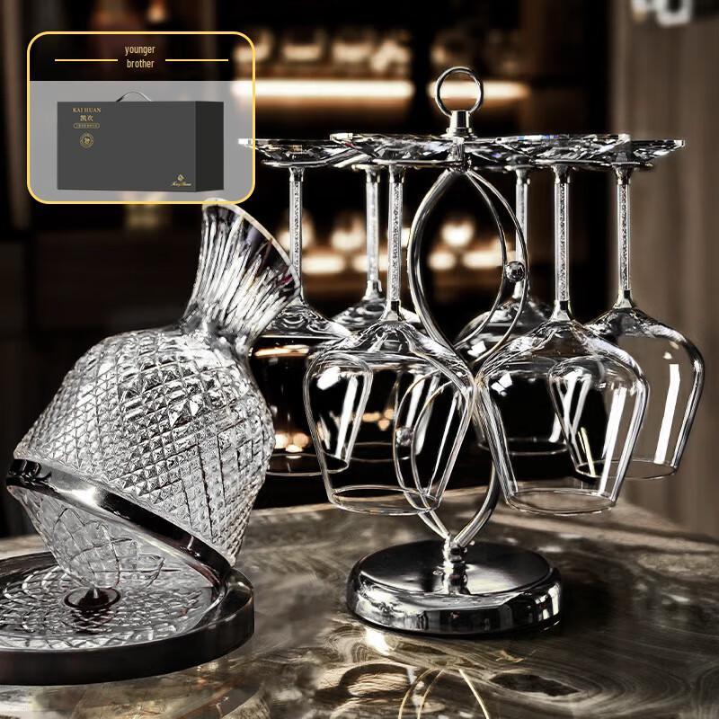 Luxury Rotating Red Wine Glass Set