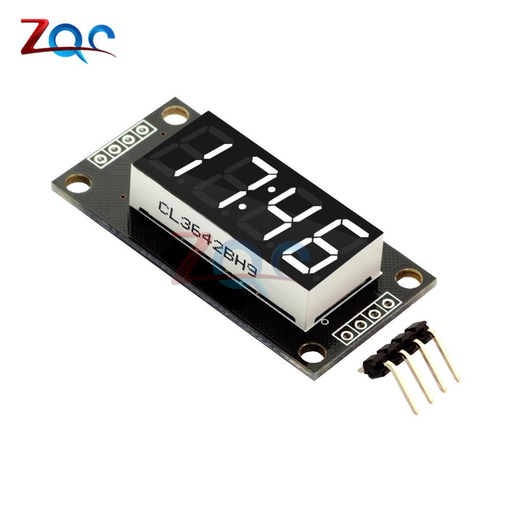 0.36 Inch TM1637 7 Segments 4-Digit LED Display Tube Module Board for Arduino 51/AVR/STM32 5 Color Available