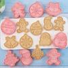 Cookie Cutter 3D Biscuit Mold Plastic Baking Cookie Stamp Cookie Decorating Tool