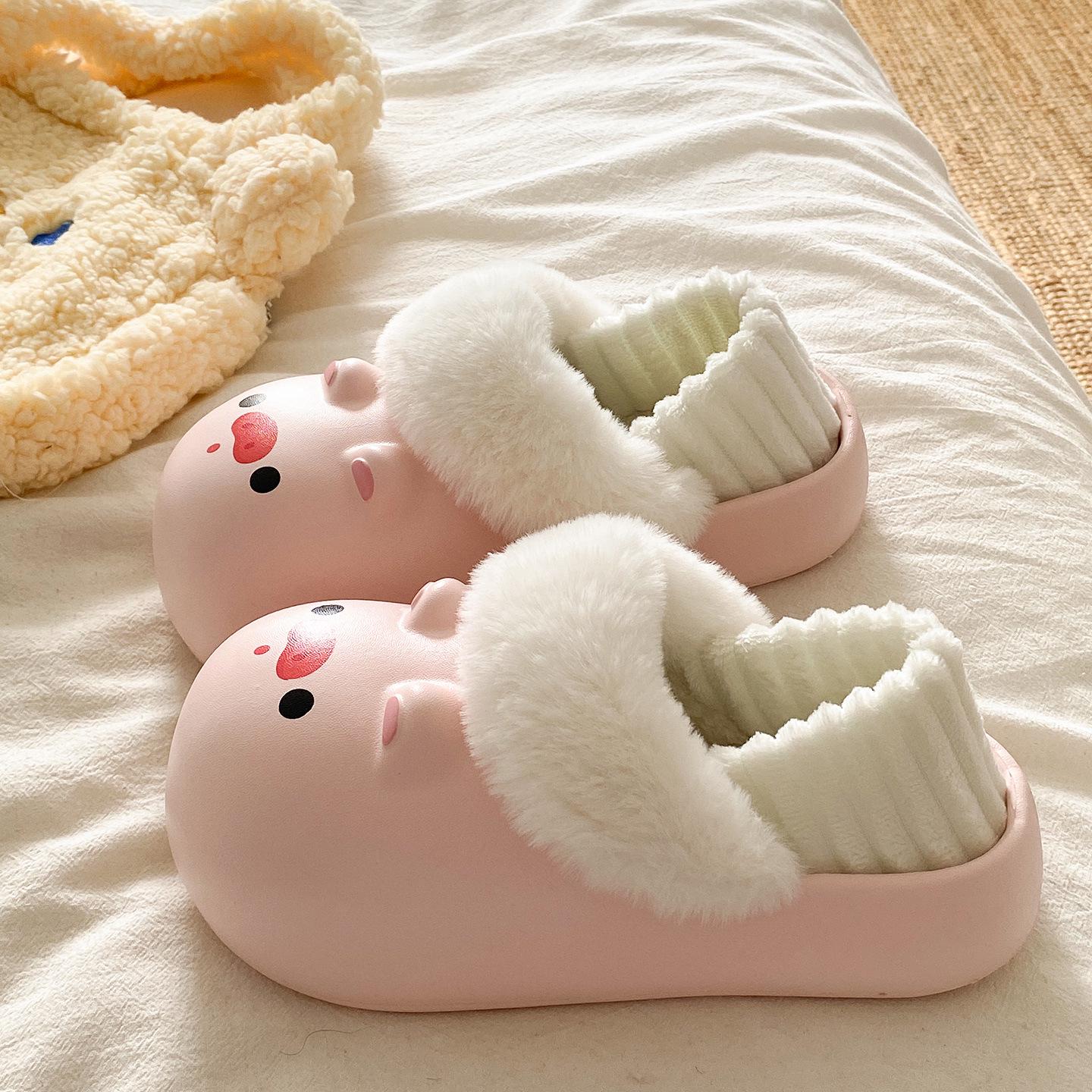 

Versatile Waterproof EVA Soft Sole Cotton Slippers – Women s Removable Print Winter Outerwear Shoes Size 37-38, Inner Length 23cm, Runs Small