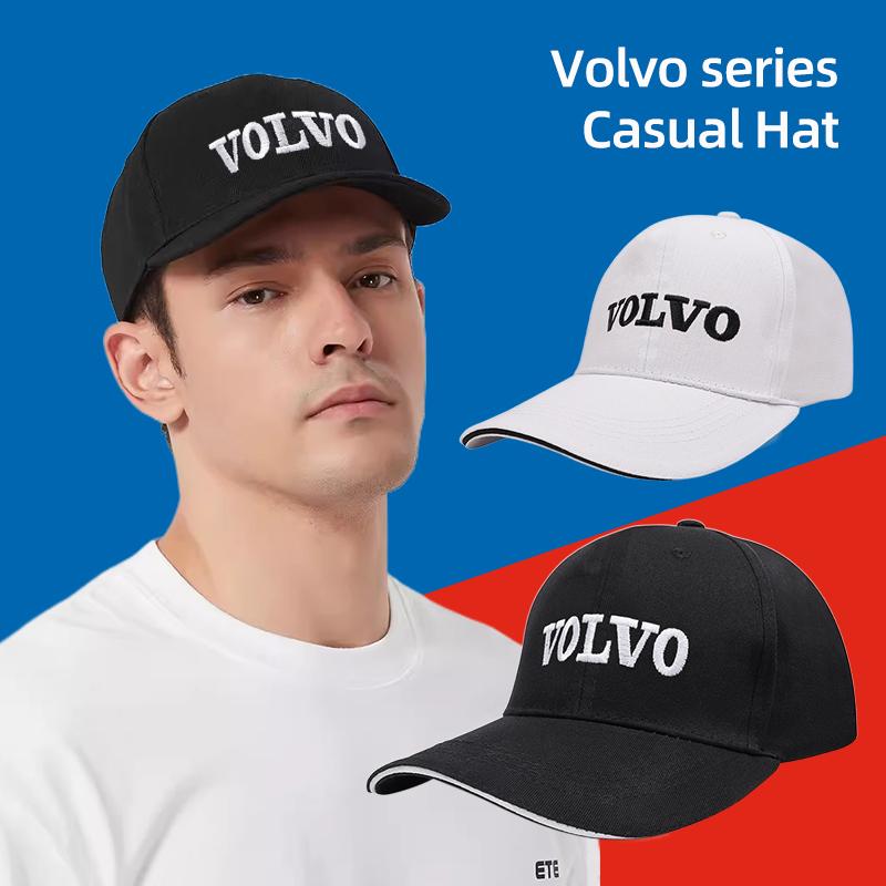 Embroidered Volvo Badge Baseball Cap Car Sun Visor Sticker For Volvo ES90 EC40 EX40 EM90 XC90 V90 V60 XC60 V40 S80 S60 S90 C40