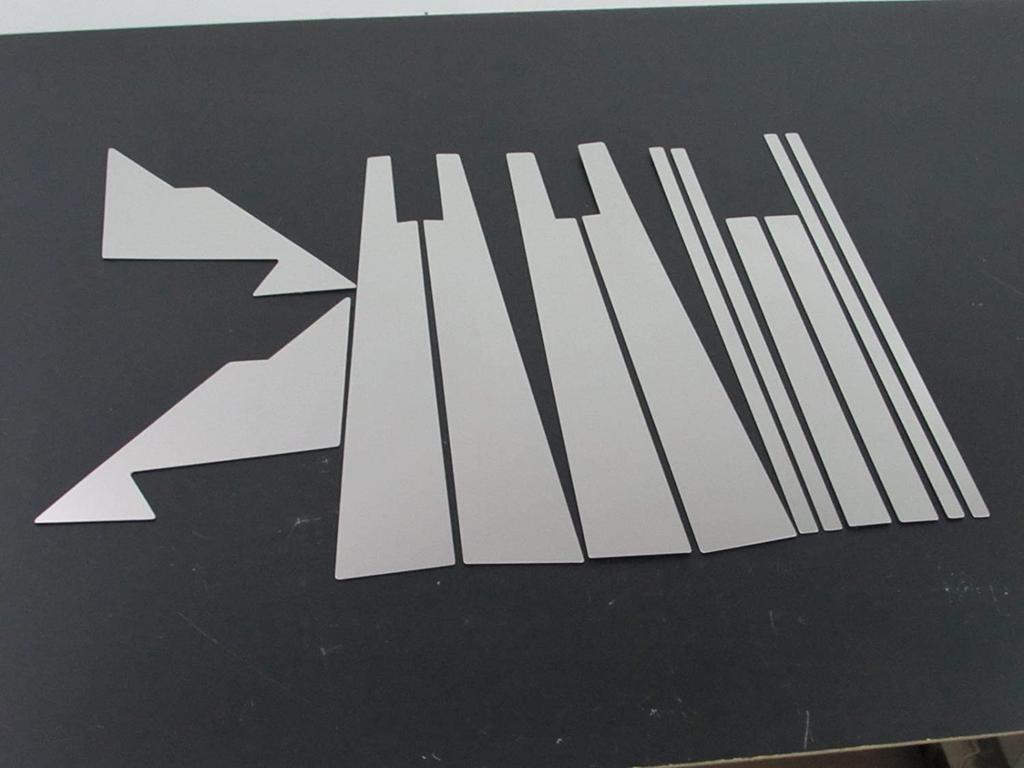 BRIGHTZ Pajero V97W Stainless Steel Plated Pillar Panels with Set V93W, V98W, 5-Door Ultra-Mirror Visor, 12-Piece [PIL-SIL-277]