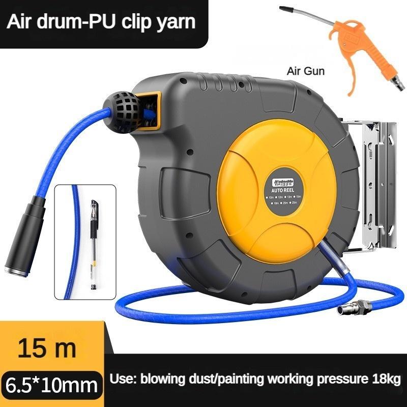 Wall Mounted Pipe Storage Device  Automotive Maintenance Pipe Winder Automatic Retractable Hose Pipe Reel