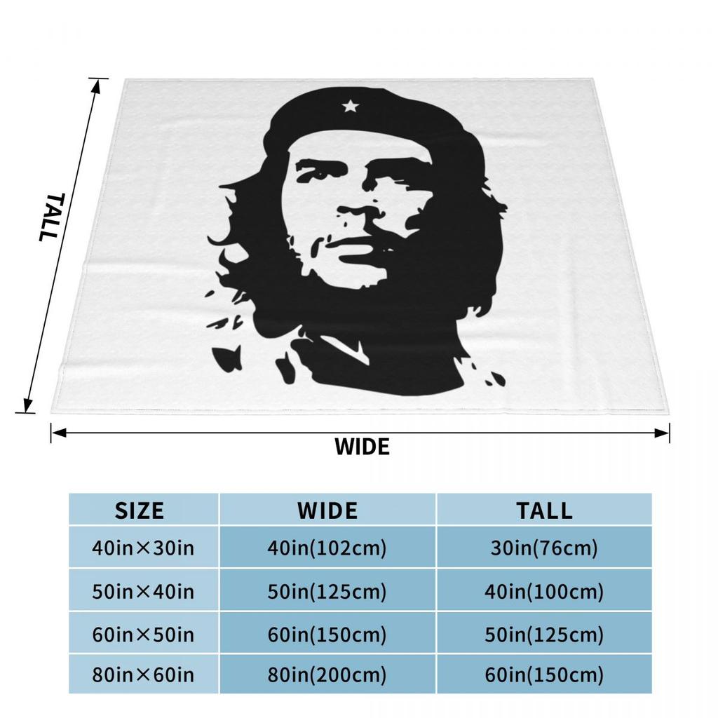 Che Guevara Blanket Soft Warm Flannel Throw Blanket Bedding for Bed Living Room Picnic Travel Home Sofa
