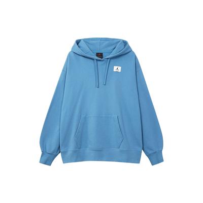 Classic Jumpman Logo Hooded Casual Loose Fleece Long Sleeve Sweatshirt Women Sweatshirt Blue DQ4604-469