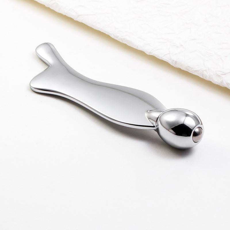 Roller Face Massager Fish-Shape Aluminum Alloy Face Lift Tools Firming Beauty Massage Body Anti-Aging Puffy Eyes Beauty Machine