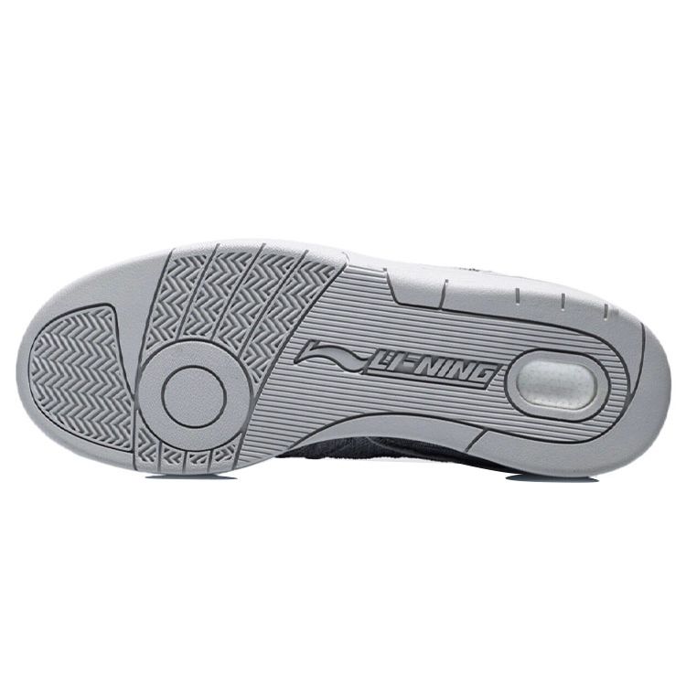 Li Ning 937 Deluxe Low Fabric Shock Absorption Slip Resistant Durable Rebound Low Top Retro Basketball Shoes Women sneaker Gray AGBR050-5