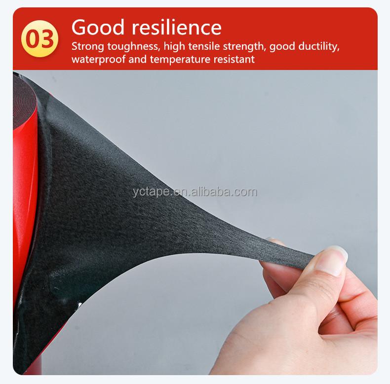 1/2in*4.6m Black Strong Acrylic Adhesive Double Tape for General Industrial Manufacturing Bonding Diverse Material Combinations
