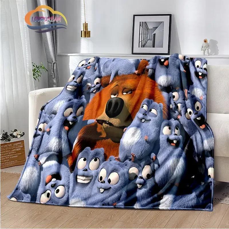 Animation Grizzy und die Lemminge Serie Flanelldecke Sofa Bett Nickerchen Kinderzimmer Dekorative Tagesdecke