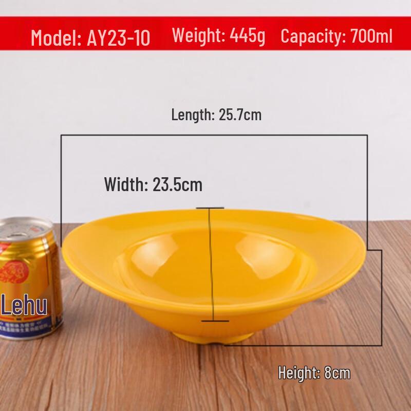 Jijun A5 Melamine Ramen Noodle Bowls (10-Pack)