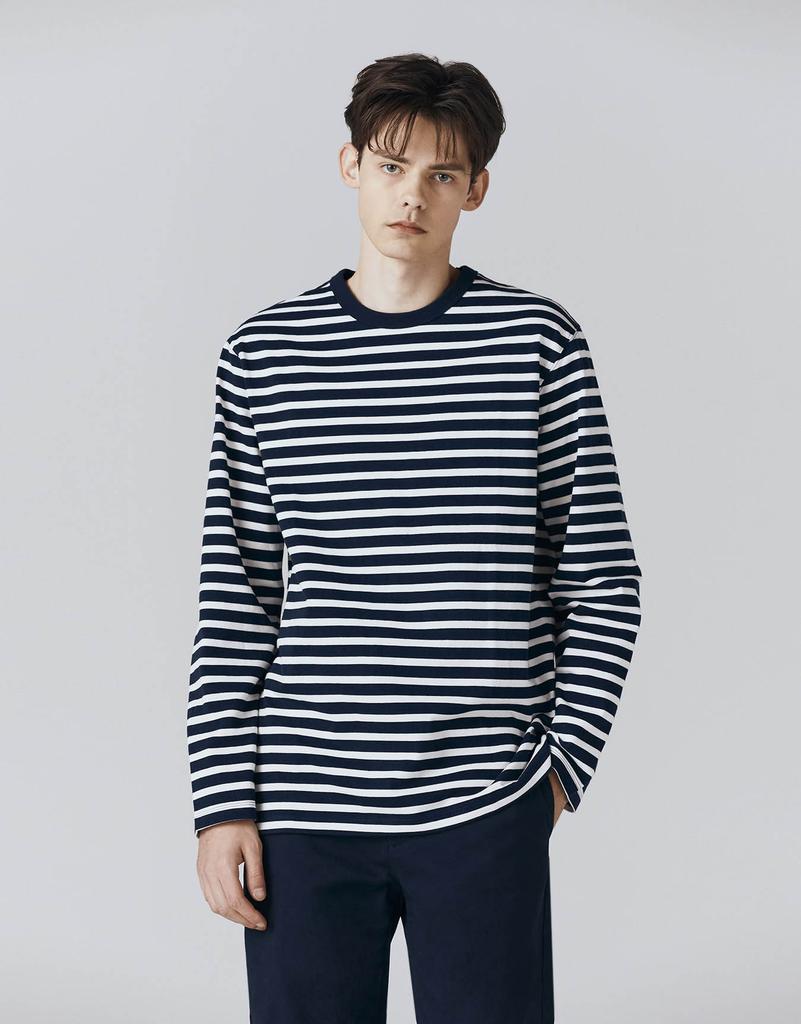 GIORDANO Striped Long Sleeve T-Shirt 024503 [4 Colors]
