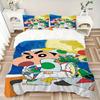 3pcs Crayon Shin-chan Duvet Cover Set - Soft & Breathable Bedding, Includes 1 Duvet Cover and 1/2 Pillowcases (No Insert) yy251107185