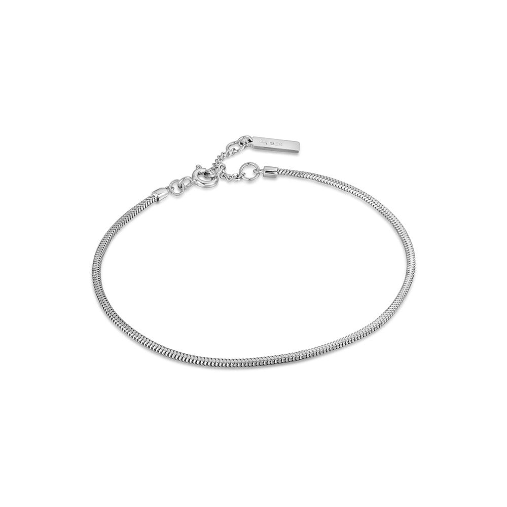 Smooth Snake 925 Silver Bracelet B038-02H