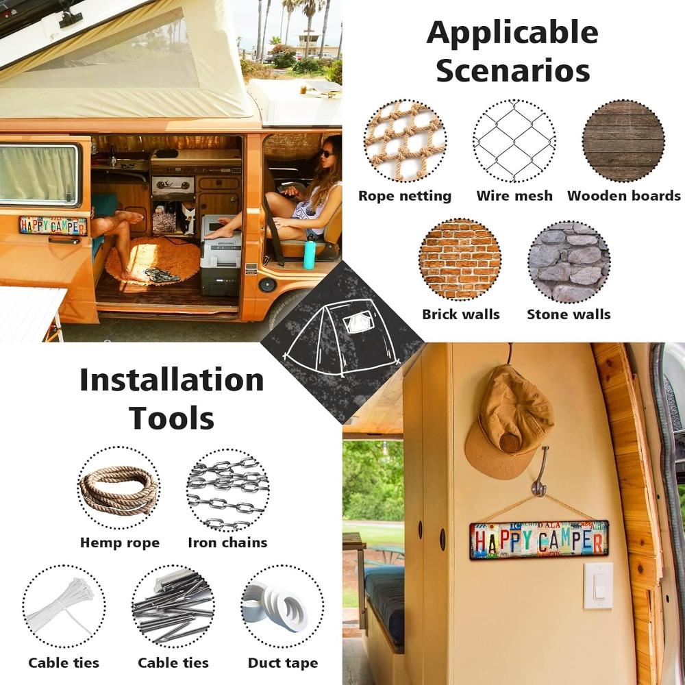 RV Interior Decor Wall Art Camping Accessories Travel Trailer Bedroom Decor Gift for Men Women Camper Must Haves