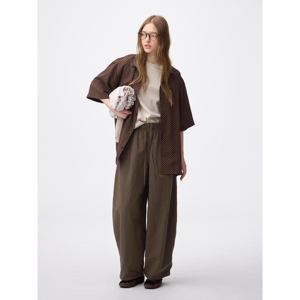 Gu By Uniqlo Linen Blend Balloon Pants+ec