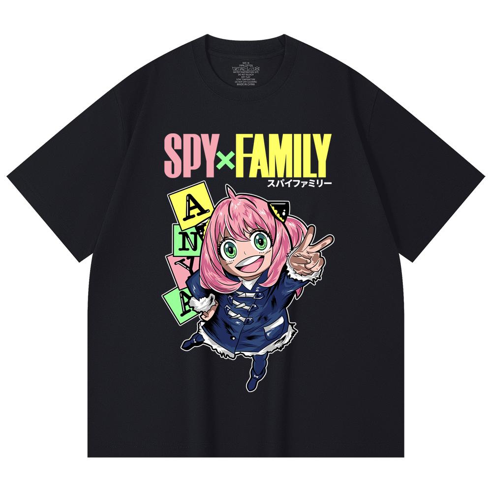 230 Gsm 100% Cotton Spy Family V5 Anya Print Unisex Heavy Cotton T Shirt