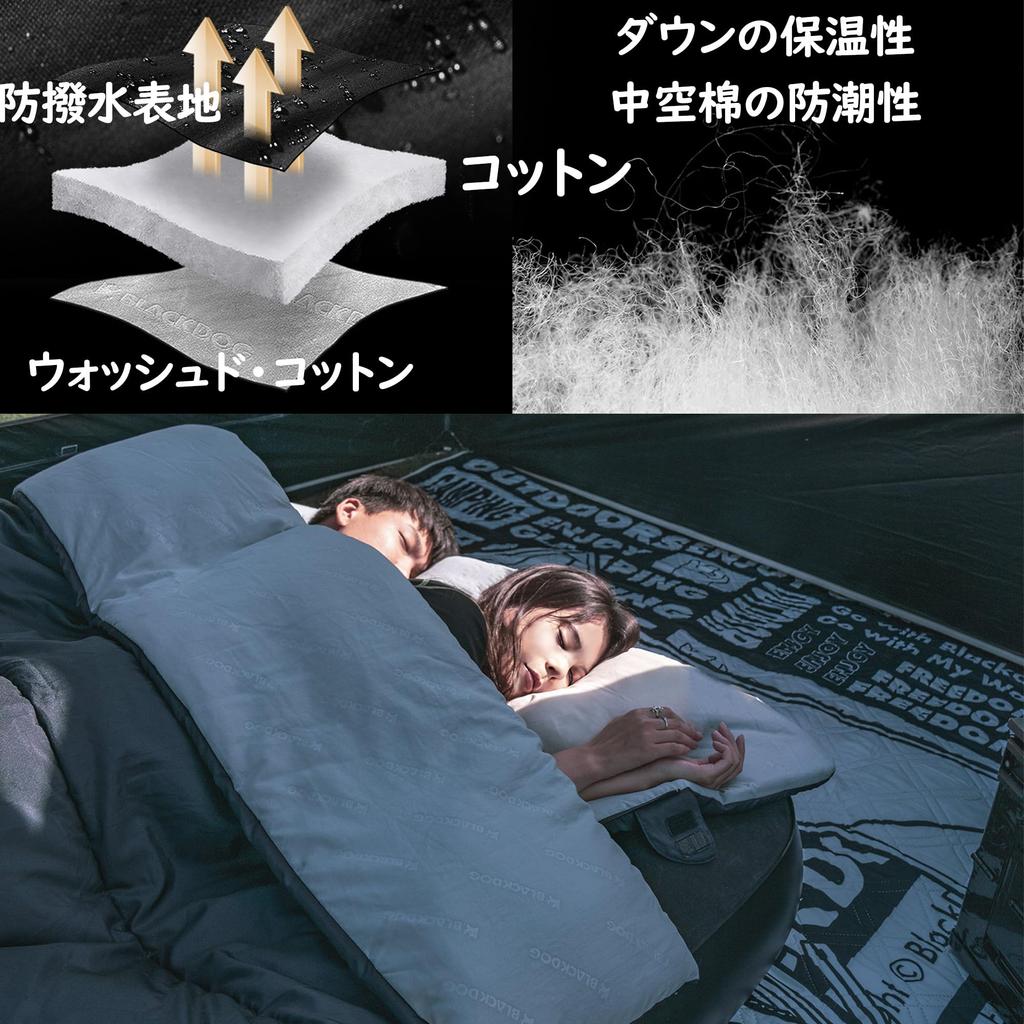 Naturehike Blackdog Winter Sleeping Comfortable Temperature Range Filled for Cold Fully Connectable Top and Washable Bag, 1.8kg (2.3kg), Lightweight,