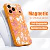 Cherry Bowknots Pattern Case For iPhone 17 Pro Max Magnetic For Magsafe Hybrid Slim Matte Cover For iPhone 16 15 14 13 Pro Max