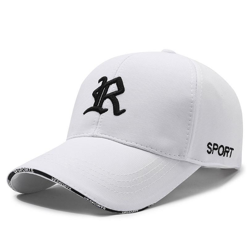 Spring Embroidered R Letter Baseball Cap With Adjustable Fit For Casual Men Women