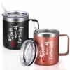 Livole Mugs, 350ml X 2, Stainless Steel, Vacuum Insulated, Keeps Drinks Hot or Cold, with Lids, and Straws, Perfect for Respect for the Aged Day