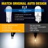 10Pcs Ceramic T10 W5W LED Bulb 194 168 Led Canbus 2SMD 2835 Car Interior Lights Wedge Side Marker Clearance Auto Lamp 12V White