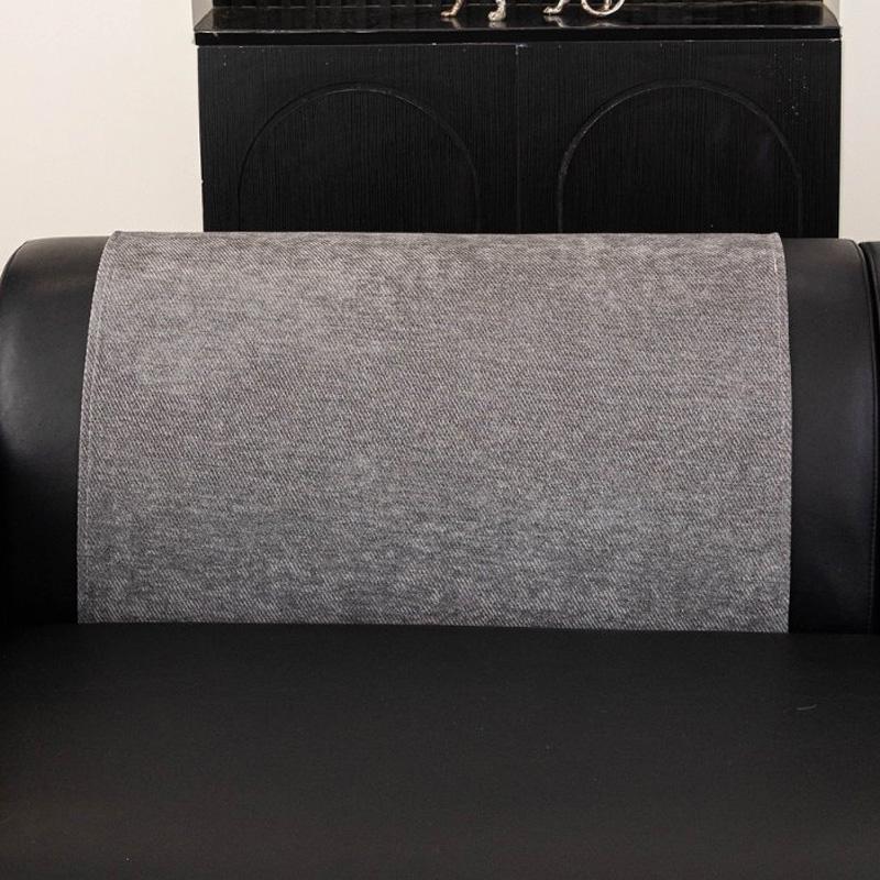 Minimalistischer Twill Chenille Anti-Rutsch Sofaüberwurf, Sofahandtuch für Ganzjahres Wohnzimmerdekor Couchkissenbezug